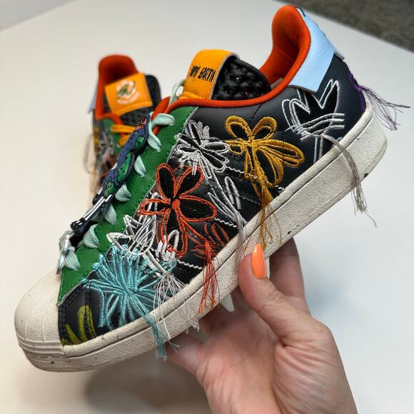 Adidas Superstar Super Earth Sean Witherspoon Floral Sneakers - Picture 1 of 9